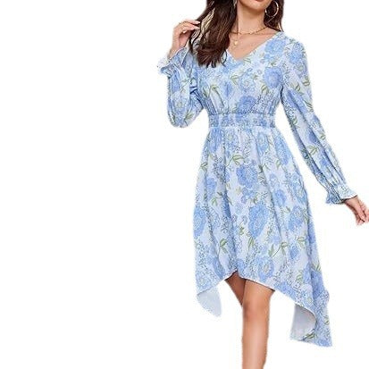 Damen Blumenmusterkleid
