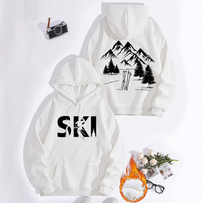 Damen Kapuzenpullover Ski-Design Gemütlich Norvielle
