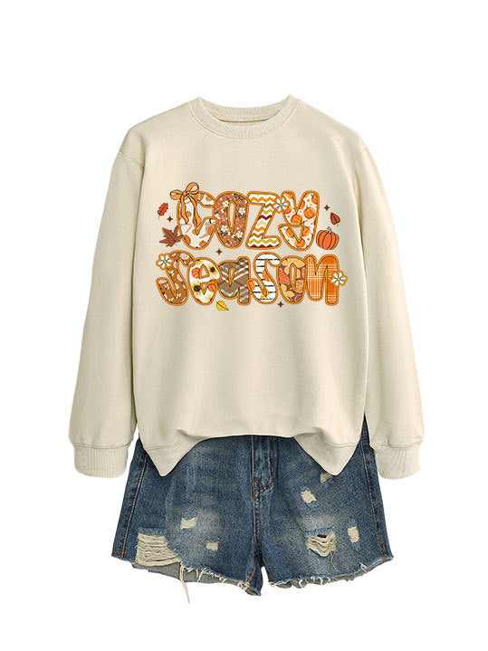 Damen Sweatshirt Herbstdesign Lässig Norvielle