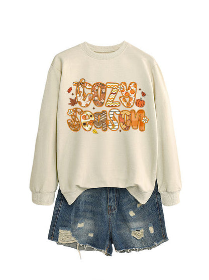 Damen Sweatshirt Herbstdesign Lässig Norvielle
