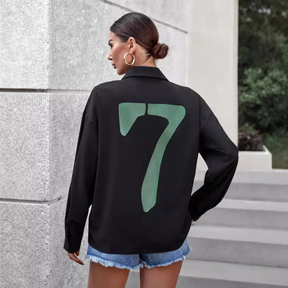 Damen Lässige Hemdjacke Personalisierbar Bequem Norvielle