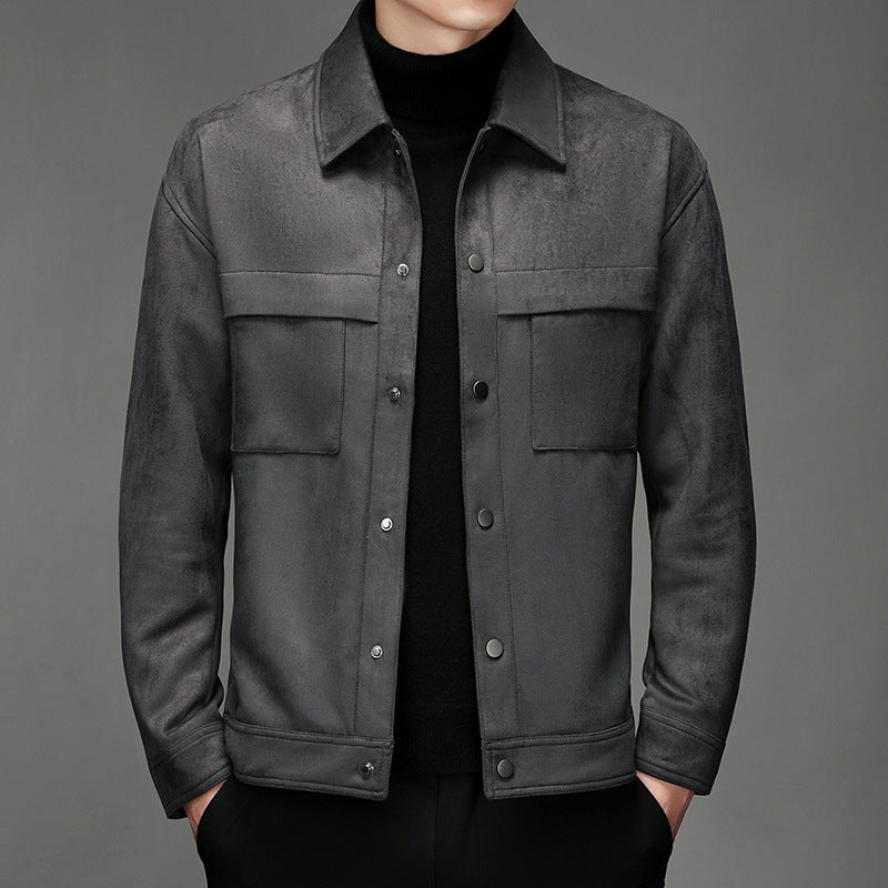 Norvielle Herren Wildlederjacke Elegantes Design
