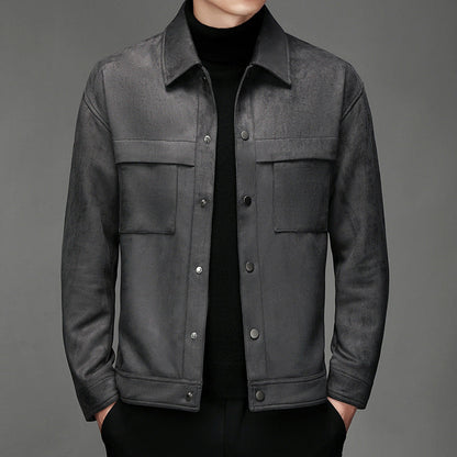 Norvielle Herren Wildlederjacke Elegantes Design