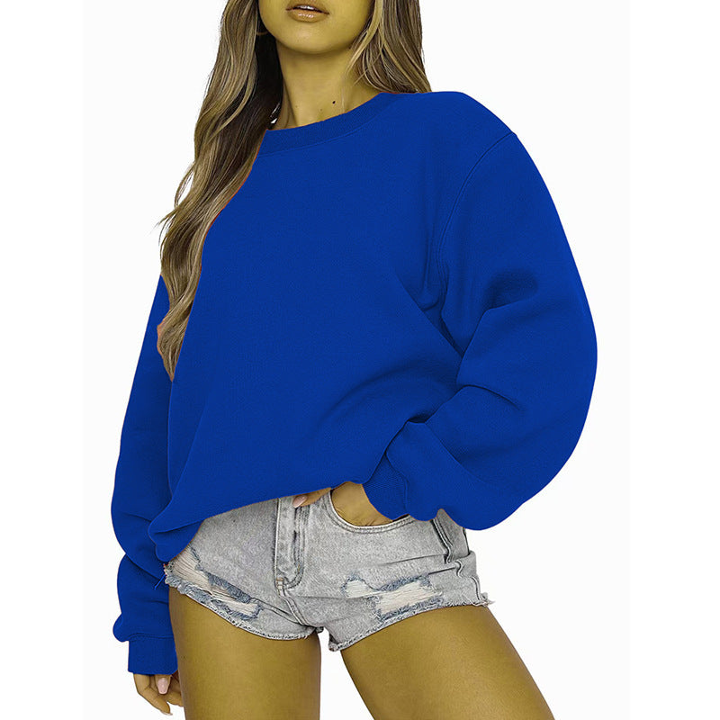 Damen Sweatshirt Lässiger Schnitt Voluminöse Ärmel Norvielle
