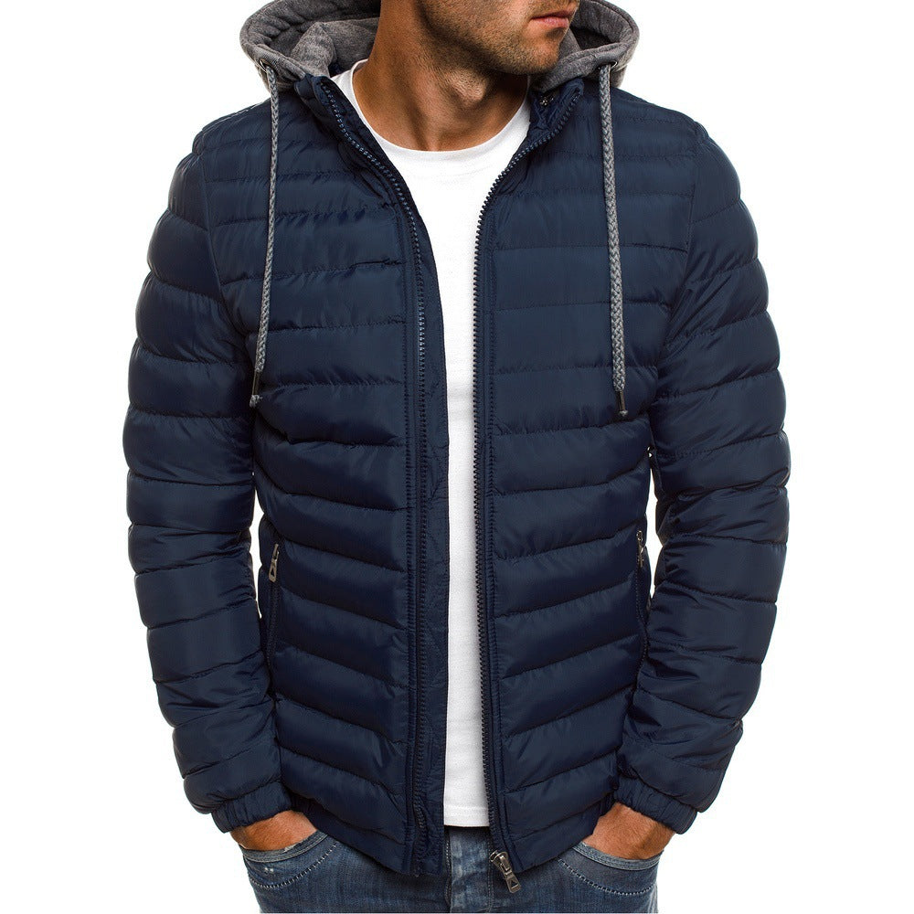 Herren Übergangsjacke Gesteppt Kapuze Sportlich Norvielle