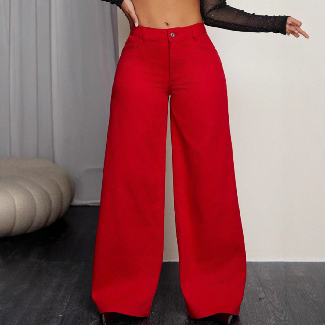 Damenweite Hochbundhose Eleganter Schnitt Norvielle