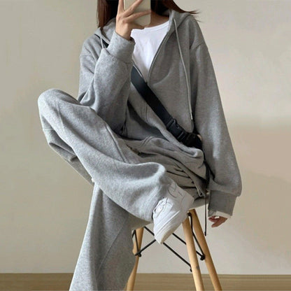 Damen Lounge-Set Kapuzenpullover Weite Jogginghosen Norvielle - Norvielle