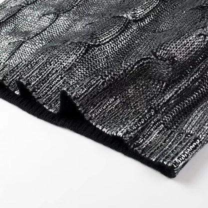 Damen Pullover Strukturiertes Zopfmuster Rundhalsausschnitt
