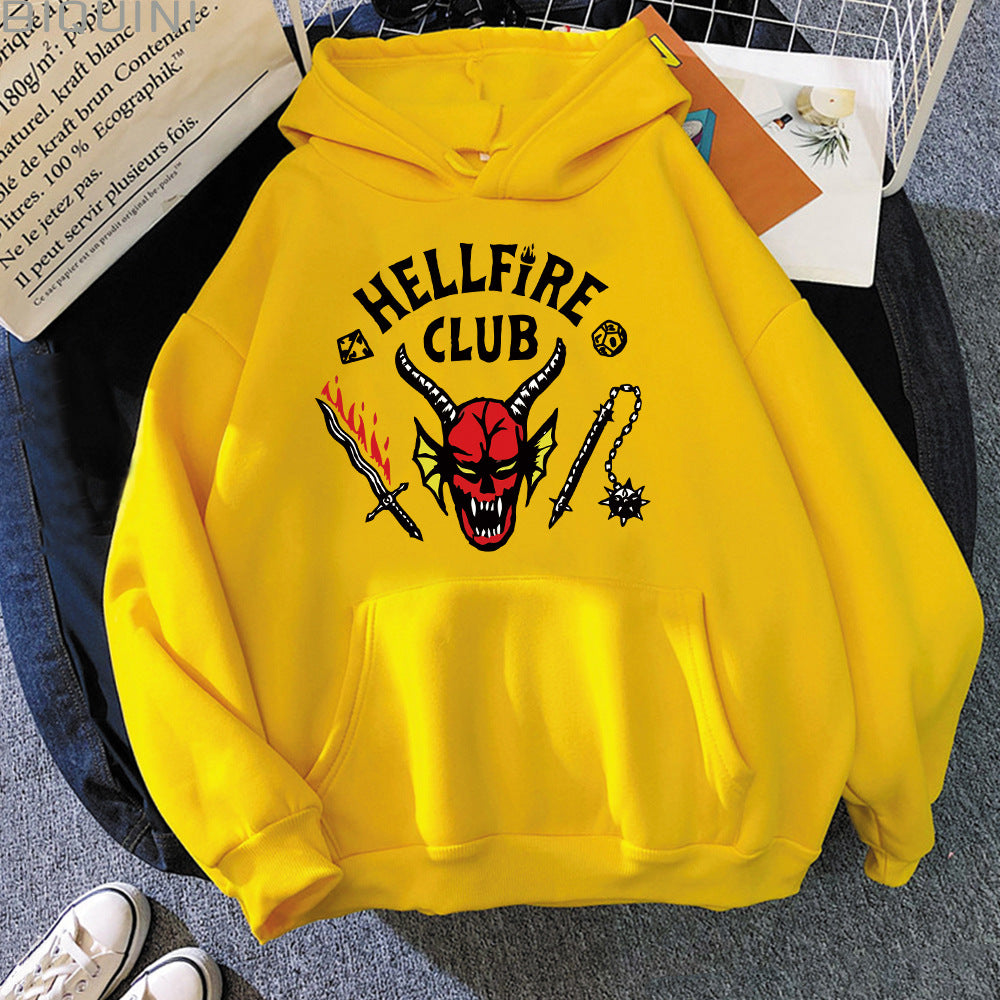 Damen Kapuzenpullover Lässiger Schnitt Auffälliges Motiv Norvielle