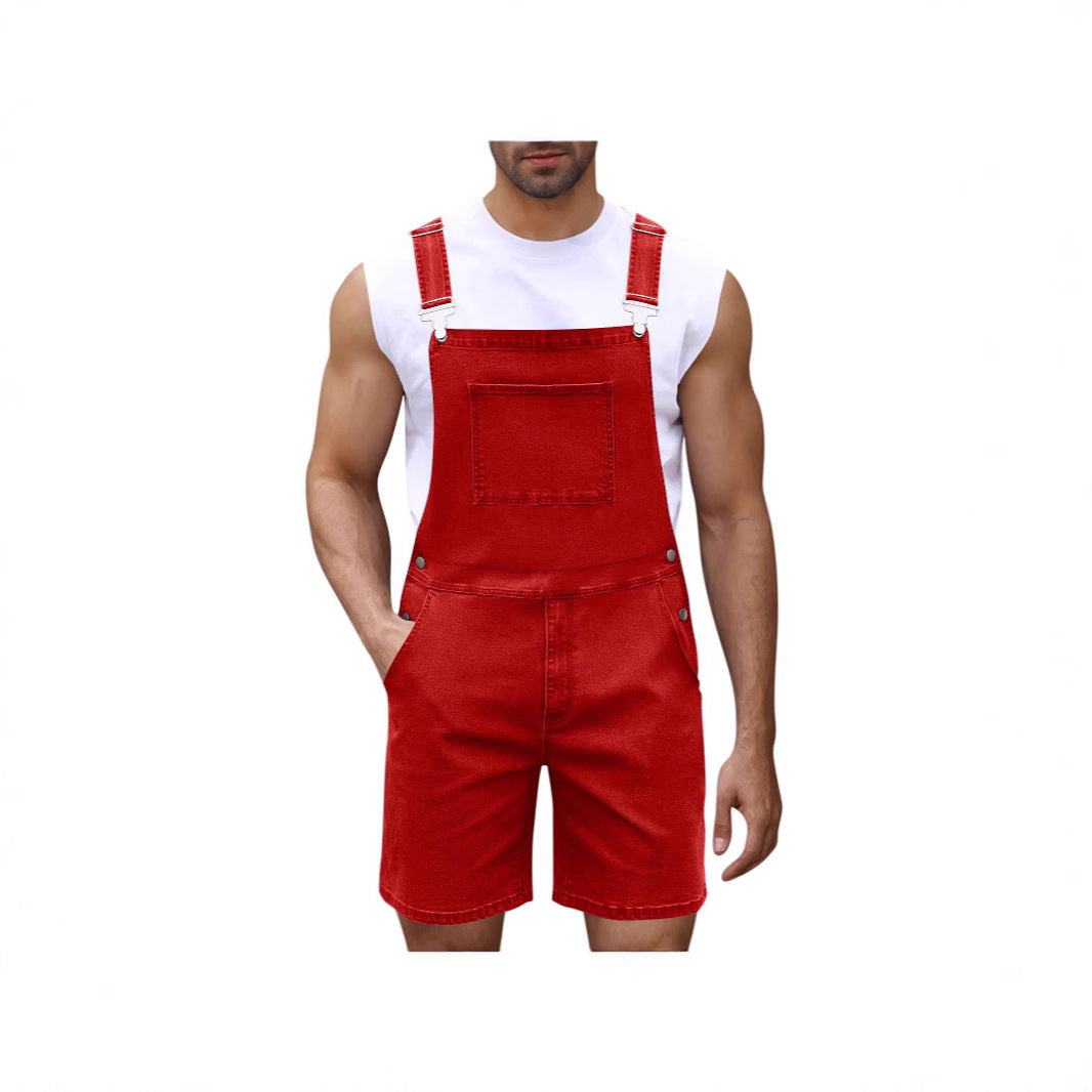 Herren Denim-Latzhose Lässig