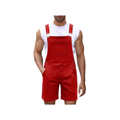 Herren Denim-Latzhose Lässig