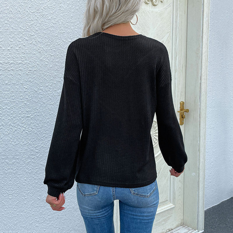 Damen Pullover Spitzenakzent Strukturiert Norvielle