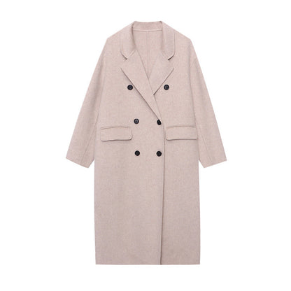 Damen Wollmantel Doppelreihig Oversized Norvielle