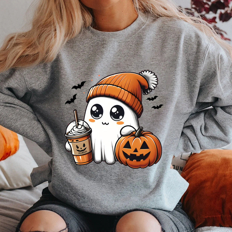 Damen Sweatshirt Halloween-Grafikdesign Norvielle