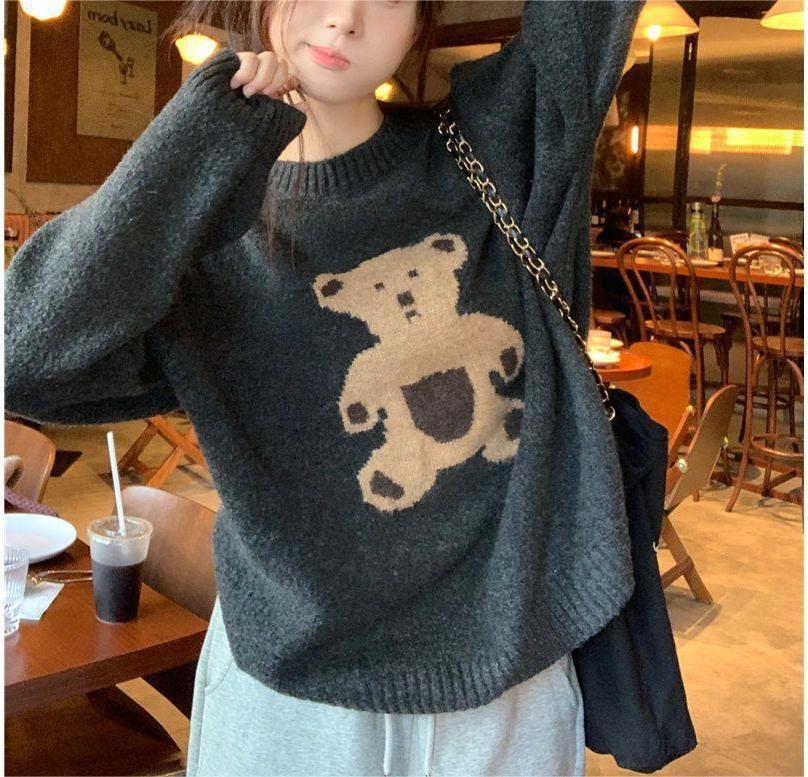 Damen Strickpullover Bärig Norvielle