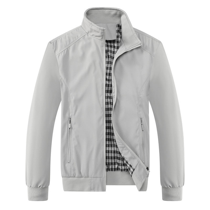 Leichte Übergangsjacke Stehkragen Freizeitjacke Outdoor