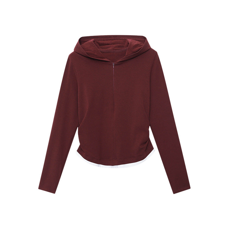 Damen Hoodie Mit Reißverschluss Und Daumenlöchern Norvielle