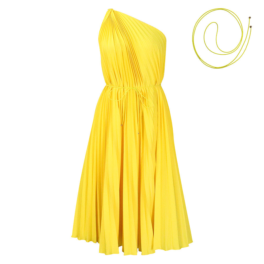 Damen Wickelkleid Asymmetrisch Faltenlegung Elegantes Design