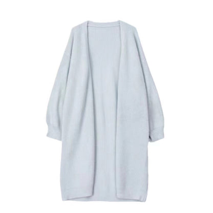 Damen Strickjacke Weit Großzügig Revers Norvielle
