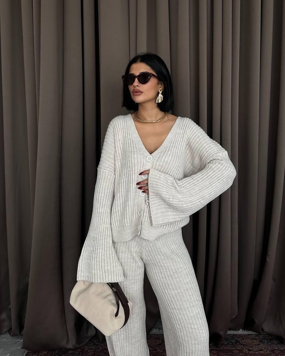 Damen Strickpullover Weite Ärmel