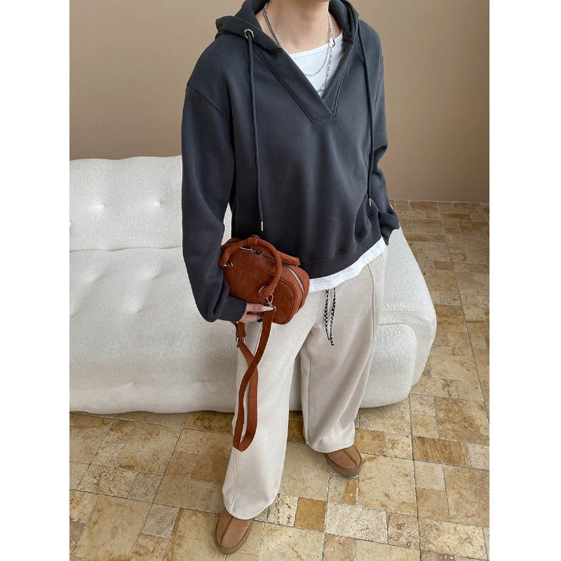 Damen Kapuzenpullover V-Ausschnitt Zeitloser Stil Norvielle