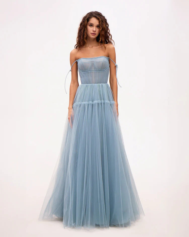Damen Abendkleid Tüll Norvielle Elegant