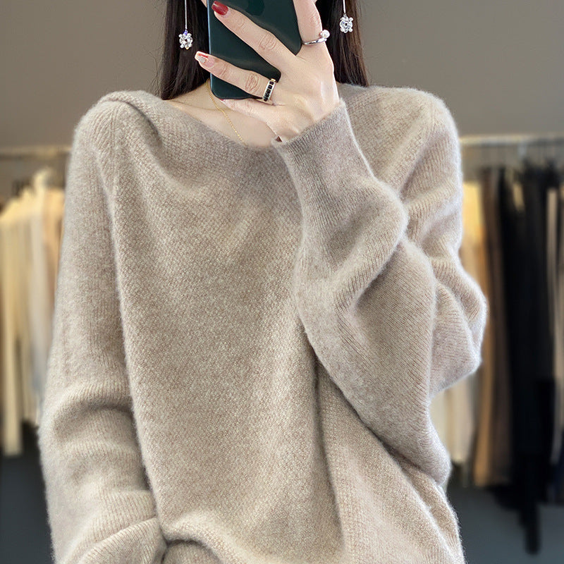 Damen Pullover V-Ausschnitt Voluminöse Ärmel Norvielle - Norvielle