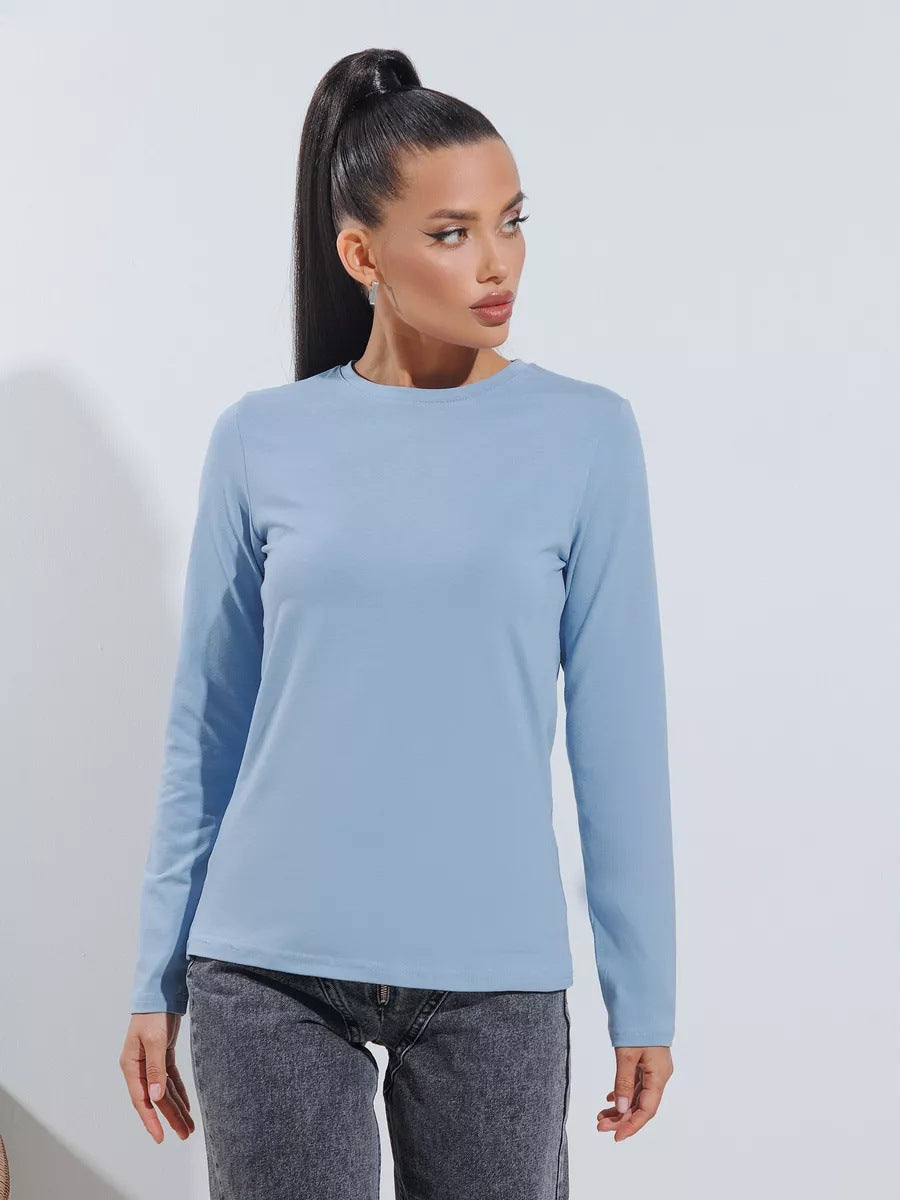 Damen Langarmshirt Körperbetonter Schnitt Norvielle