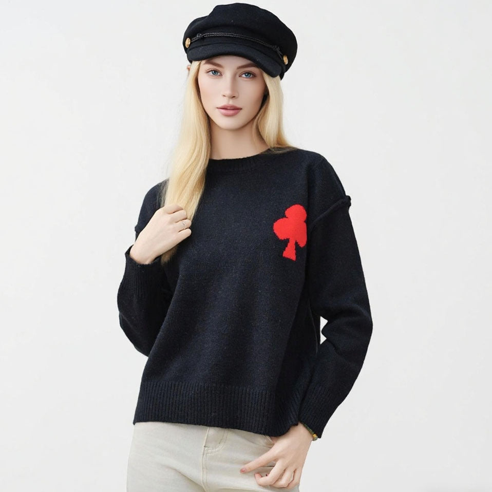 Damen Kurzpullover Strick Weich Norvielle Gemüstert