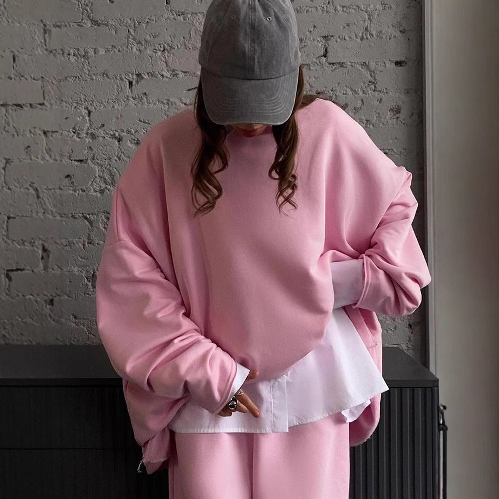 Damen Oversized Set Pullover Jogginghosen Bequem Norvielle