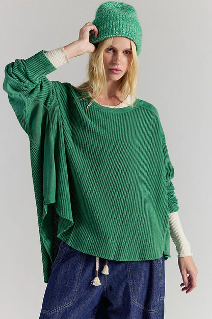 Damen Oversized Pullover Strukturiert Norvielle Beige