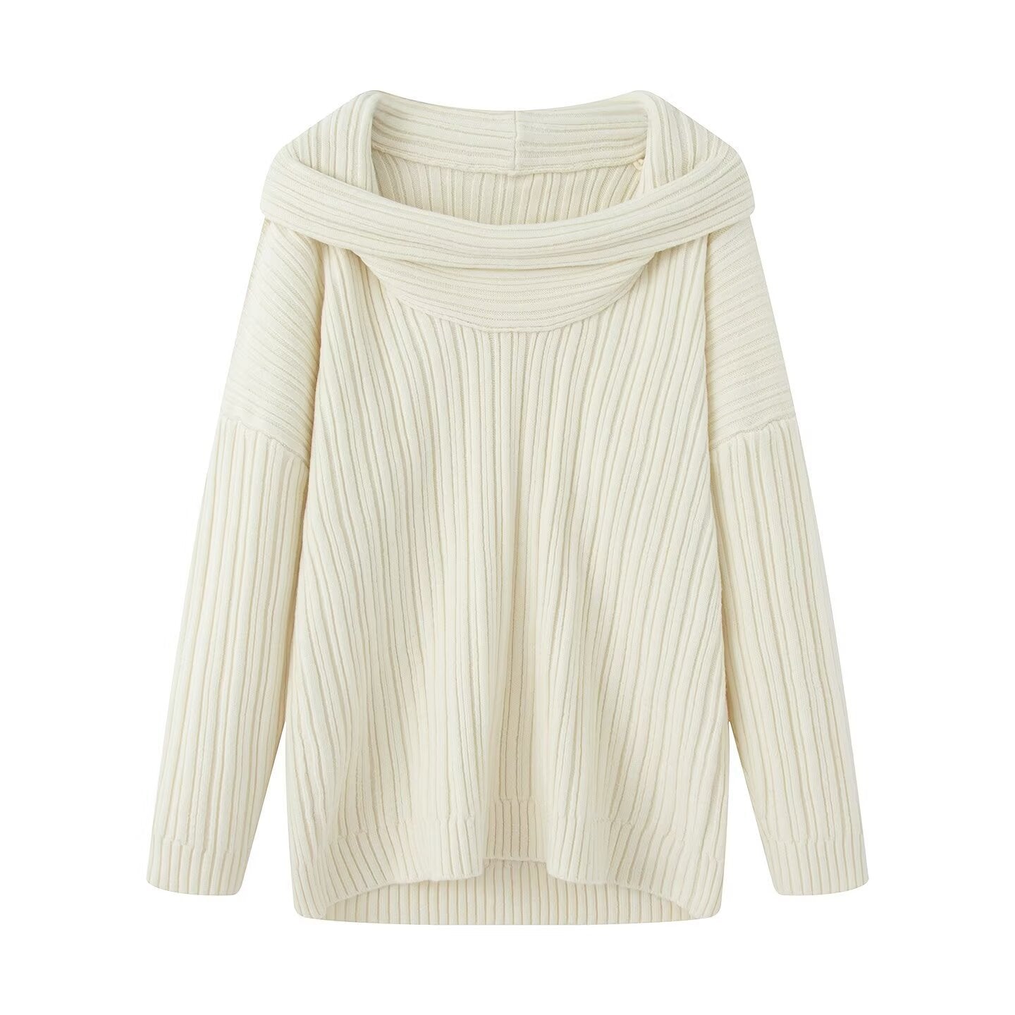 Damen Grobstrickpullover Rollkragen Norvielle