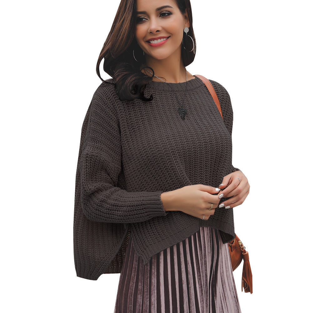 Damen Strickpullover Lässig Modisches Strickmuster