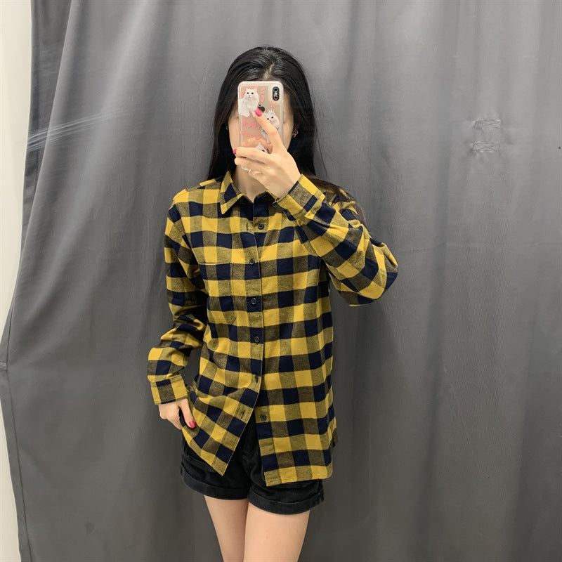 Damen Flanell-Hemdbluse Kariert Norvielle