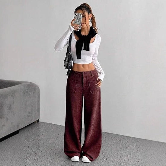 Damen Cordhose Weit Norvielle
