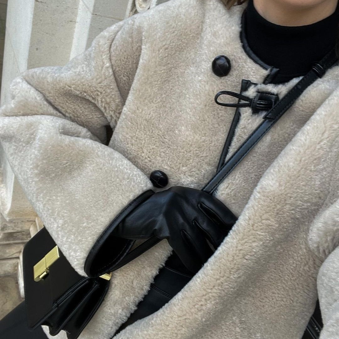 Damen Fleecejacke Kuschelig Mit Taschen Norvielle Grau