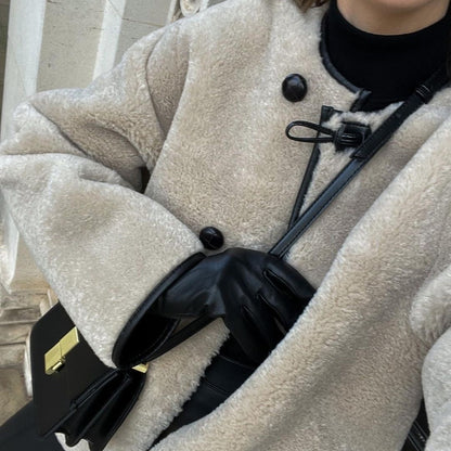 Damen Fleecejacke Kuschelig Mit Taschen Norvielle Grau