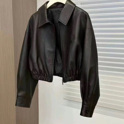 Damen Lederjacke Elegant Norvielle