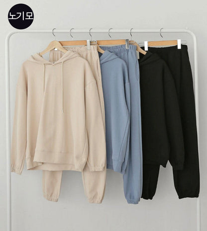 Damen Hoodie Jogginghose Set Weiches Baumwoll Norvielle