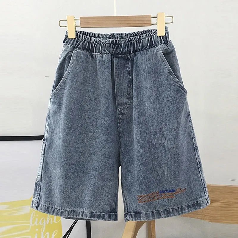 Damen Denim-Shorts Elastischer Bund