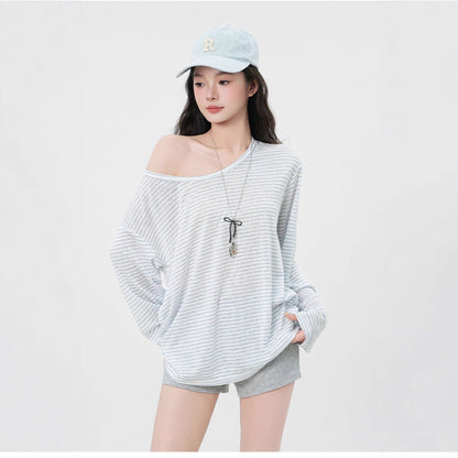 Damen Langarmshirt Asymmetrisch Norvielle