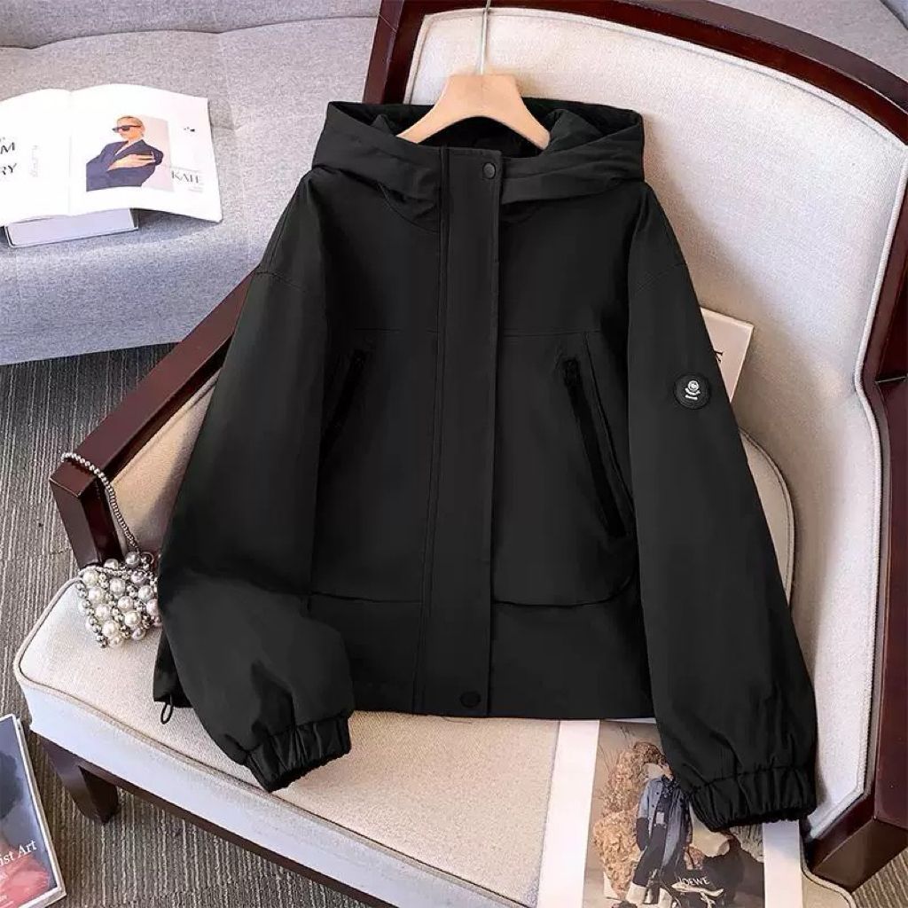 Damen Sportjacke Übergangsjacke mit Kapuze Norvielle