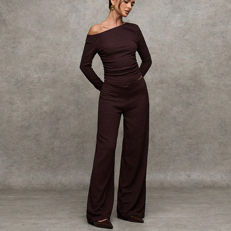 Damen Oberteil mit weitem Rock Weiches Material Elegant