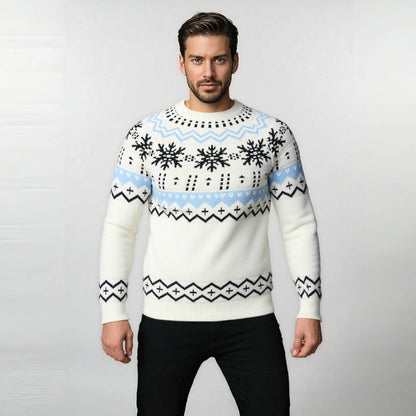 Herren Strickpullover Rundhals Komfort Schwarz - Norvielle