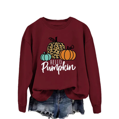Damen Sweatshirt Herbstmotiv Lässiger Schnitt Norvielle