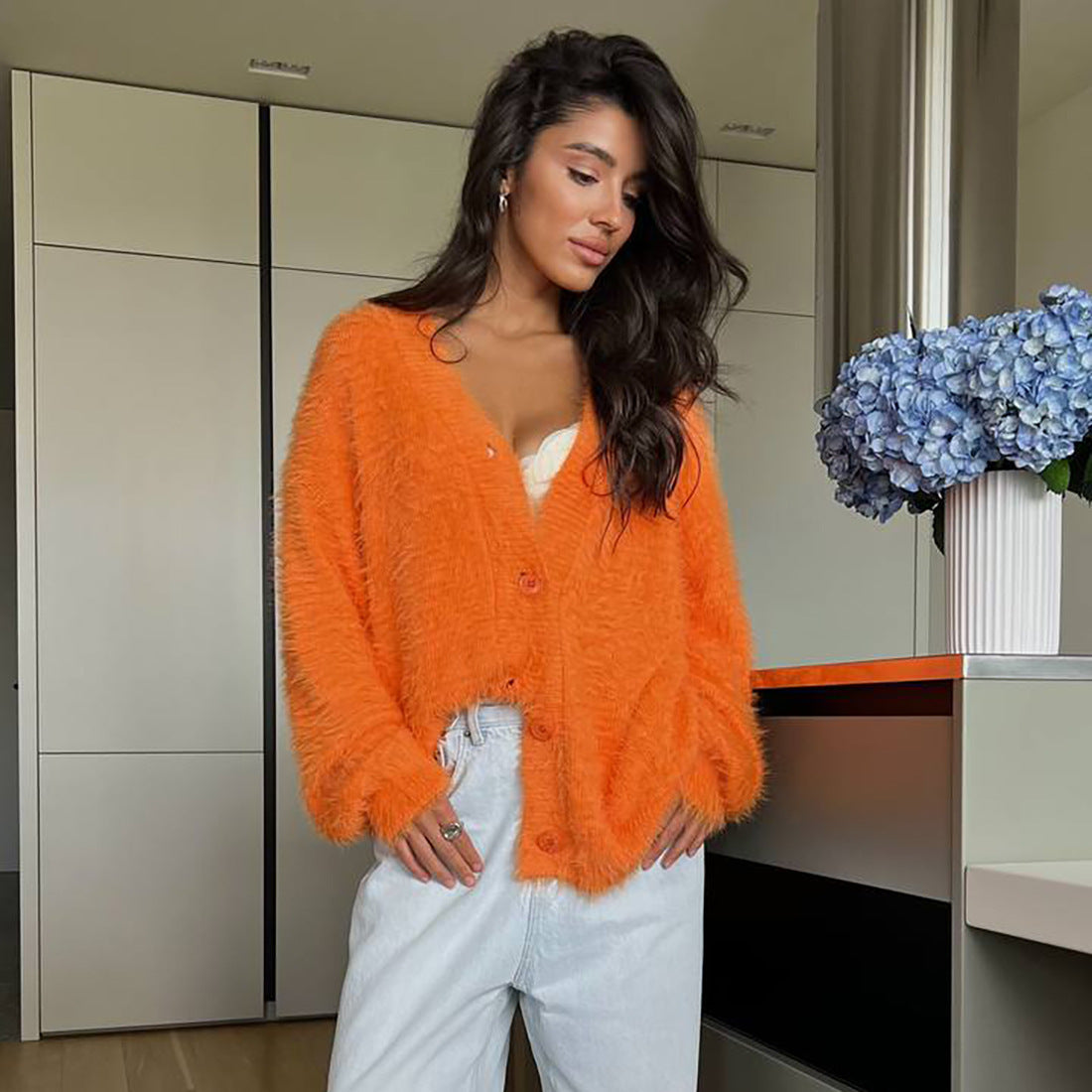 Damen Strickcardigan Kuschelig Norvielle