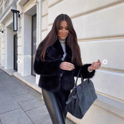 Damen Fleecejacke Weiches Innenfutter Elegant