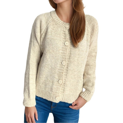 Damen Strickjacke Große Knöpfe Weich Norvielle