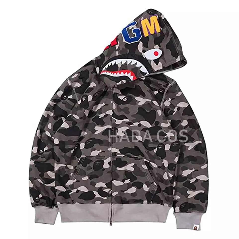 Damen Kapuzenjacke Camouflage Baumwollmischung