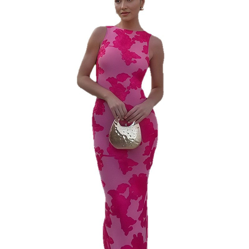 Damen Bodycon-Kleid Floralmuster Eleganter Schnitt